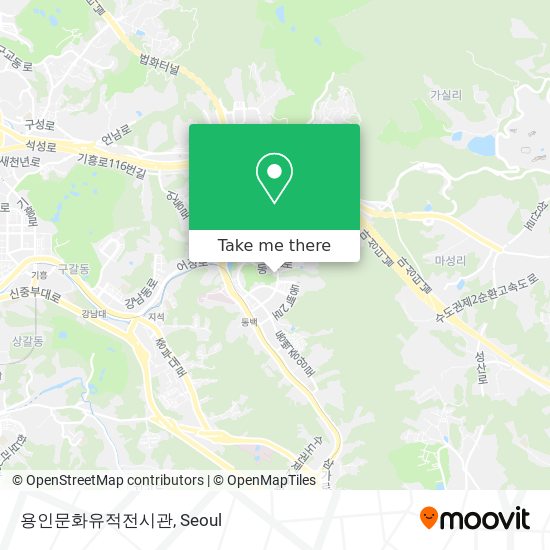 용인문화유적전시관 map