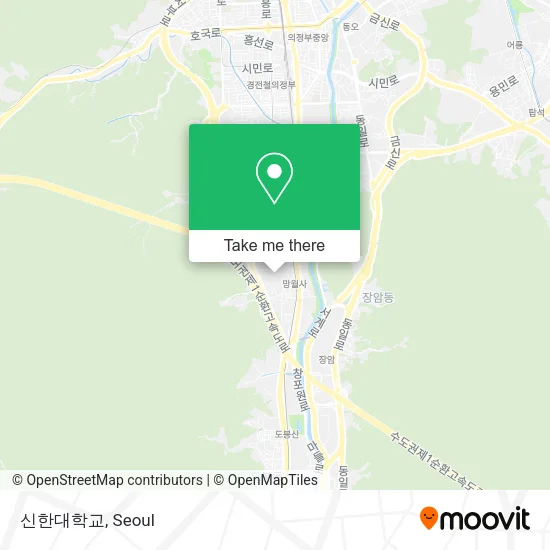 신한대학교 map