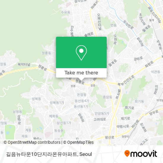 길음뉴타운10단지라온유아파트 map
