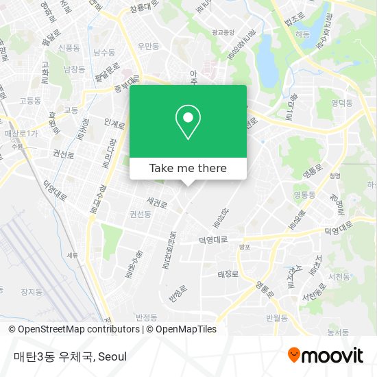 매탄3동 우체국 map