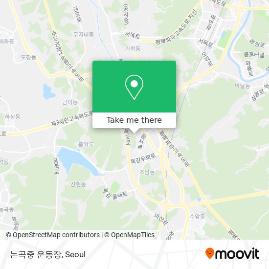 논곡중 운동장 map