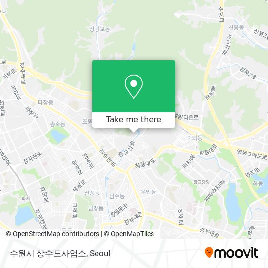 수원시 상수도사업소 map