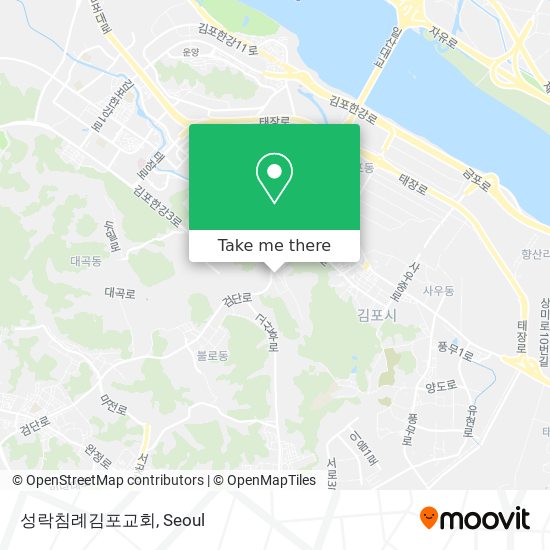 성락침례김포교회 map