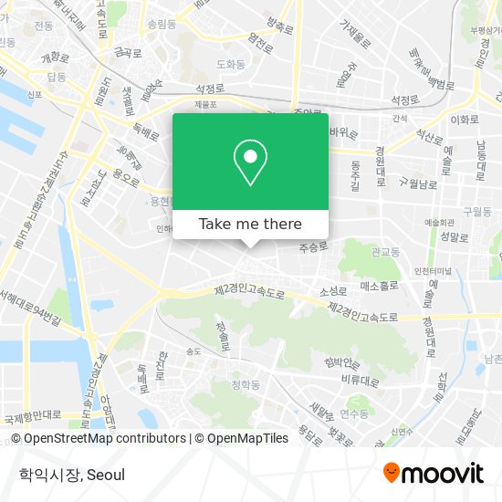 학익시장 map