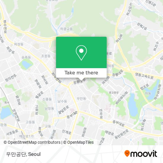 우만공단 map