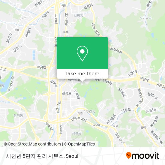 새천년 5단지 관리 사무소 map