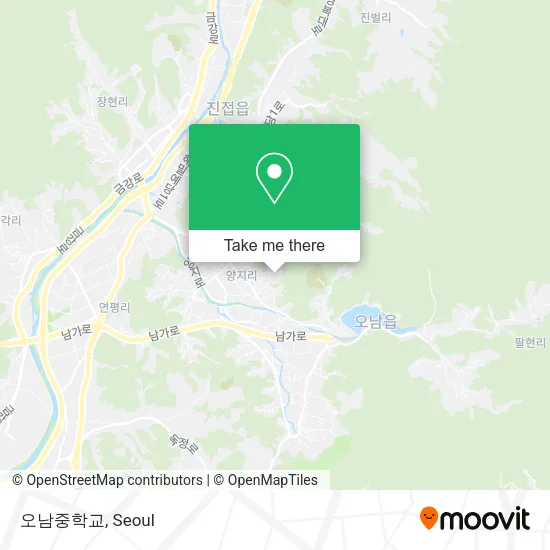 오남중학교 map