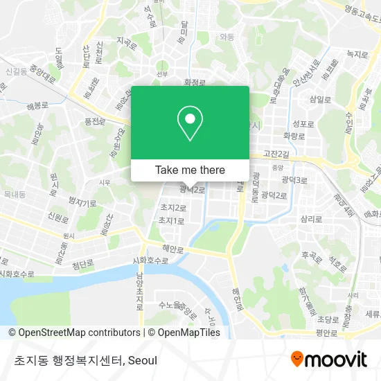 초지동 행정복지센터 map