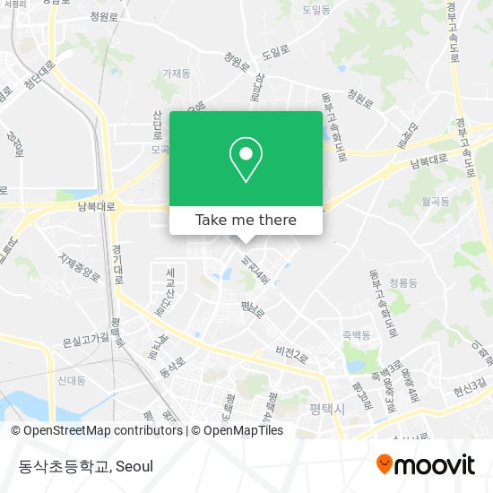 동삭초등학교 map