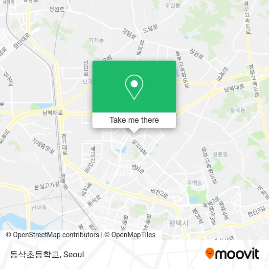 동삭초등학교 map