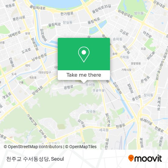 천주교 수서동성당 map