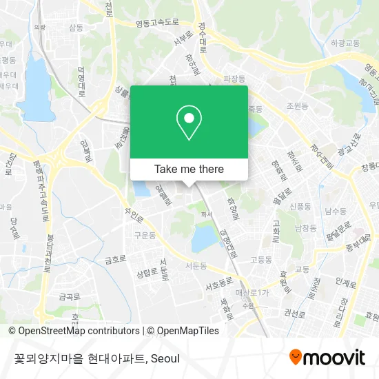 꽃뫼양지마을 현대아파트 map