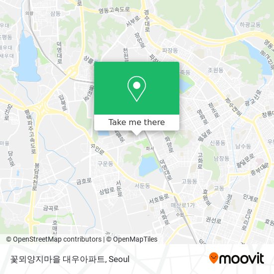 꽃뫼양지마을 대우아파트 map