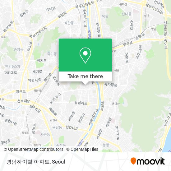 경남하이빌 아파트 map