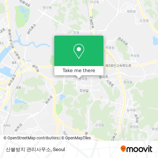 산불방지 관리사무소 map