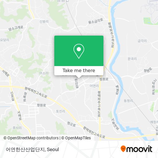 어연한산산업단지 map