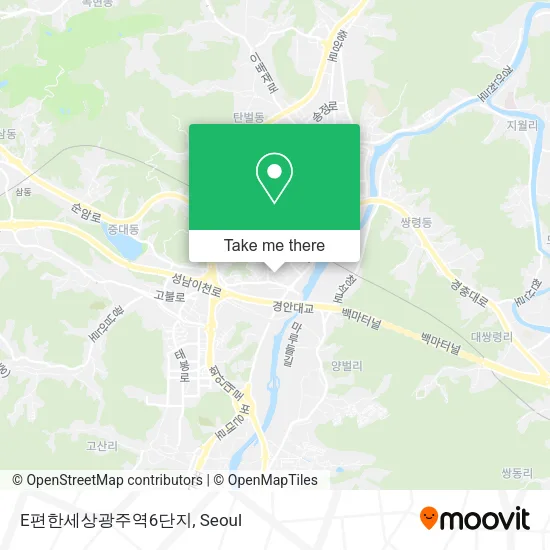 E편한세상광주역6단지 map