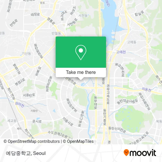 예당중학교 map