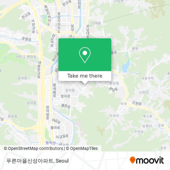 푸른마을신성아파트 map