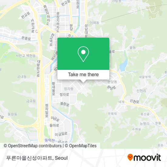 푸른마을신성아파트 map