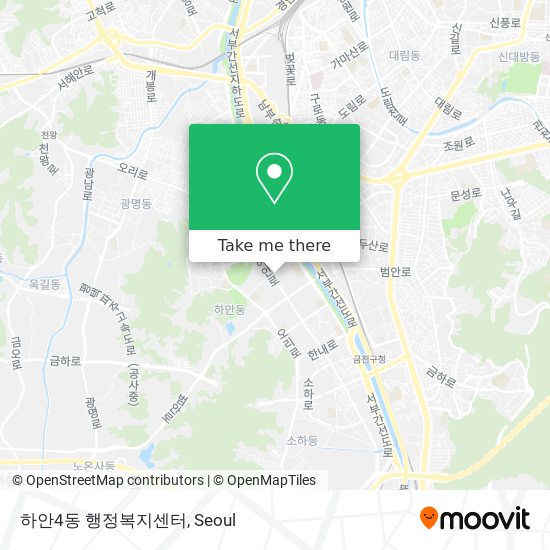 하안4동 행정복지센터 map