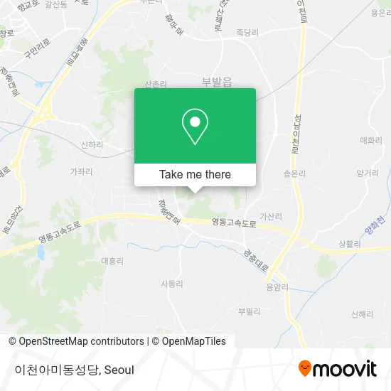 이천아미동성당 map