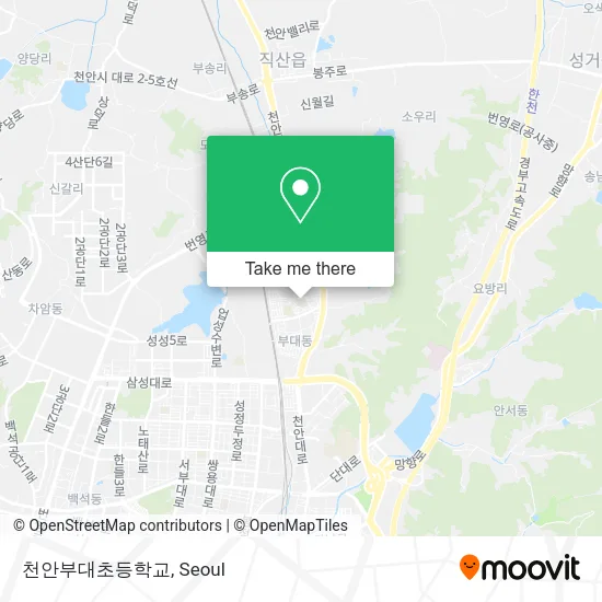 천안부대초등학교 map