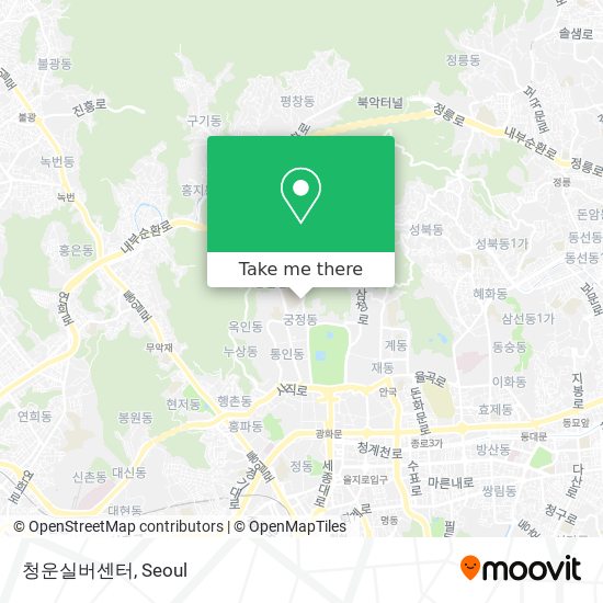 청운실버센터 map