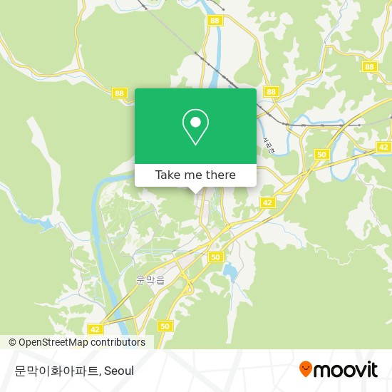 문막이화아파트 map