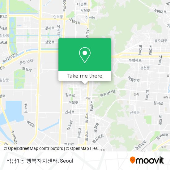 석남1동 행복자치센터 map