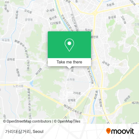 가리대삼거리 map