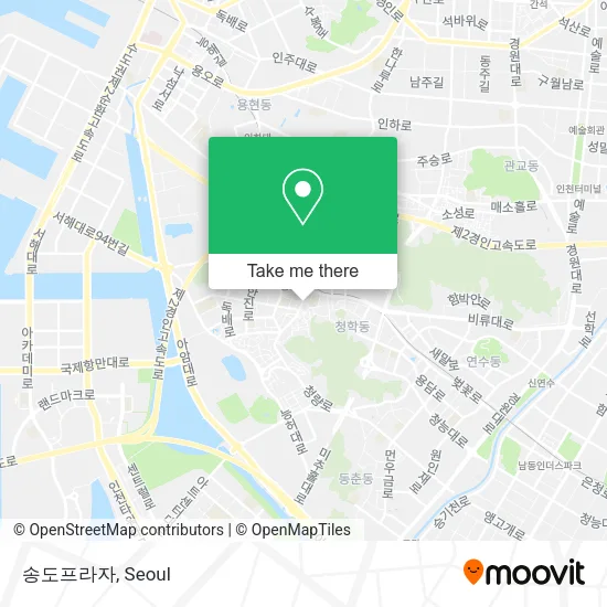 송도프라자 map