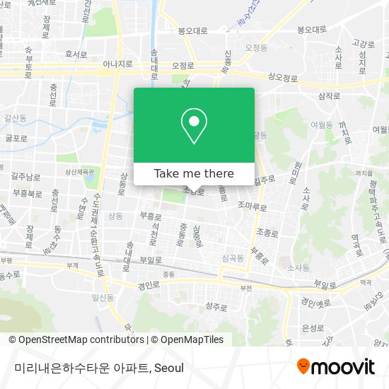 미리내은하수타운 아파트 map