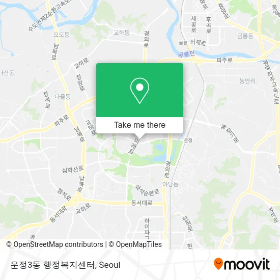 운정3동 행정복지센터 map