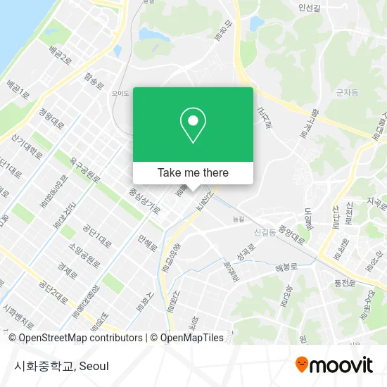 시화중학교 map