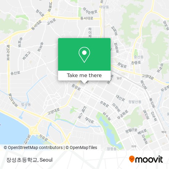 장성초등학교 map