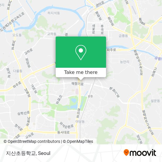 지산초등학교 map