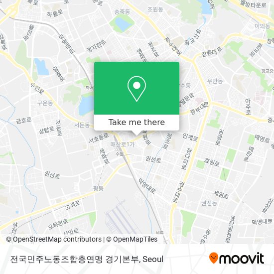 전국민주노동조합총연맹 경기본부 map