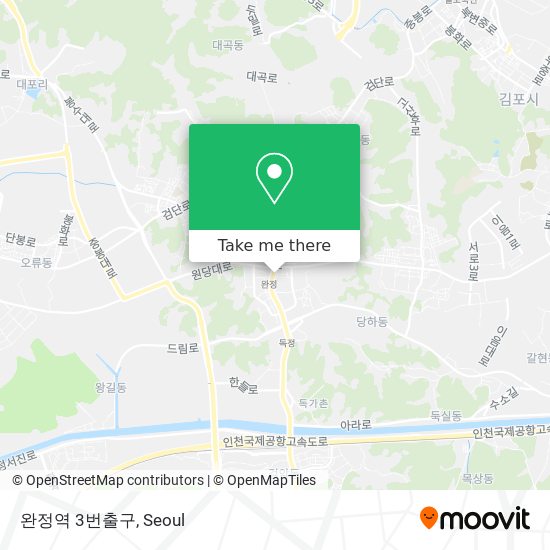 완정역 3번출구 map