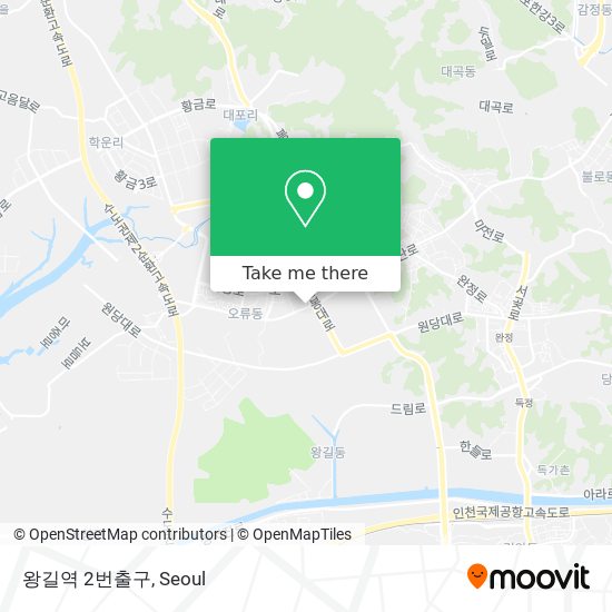 왕길역 2번출구 map