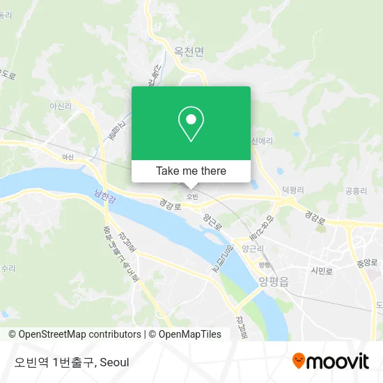 오빈역 1번출구 map