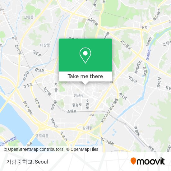 가람중학교 map