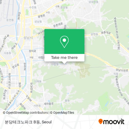 분당테크노파크 B동 map