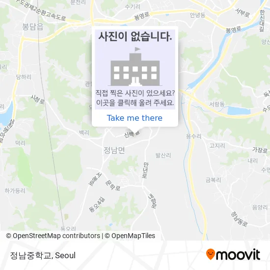 정남중학교 map