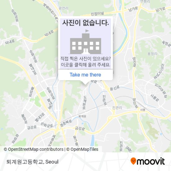 퇴계원고등학교 map