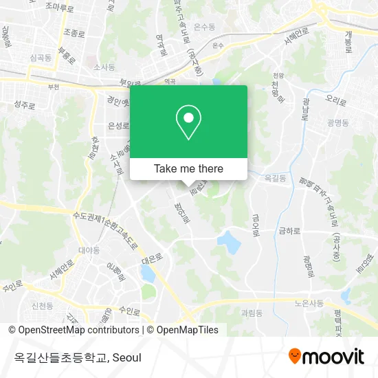옥길산들초등학교 map