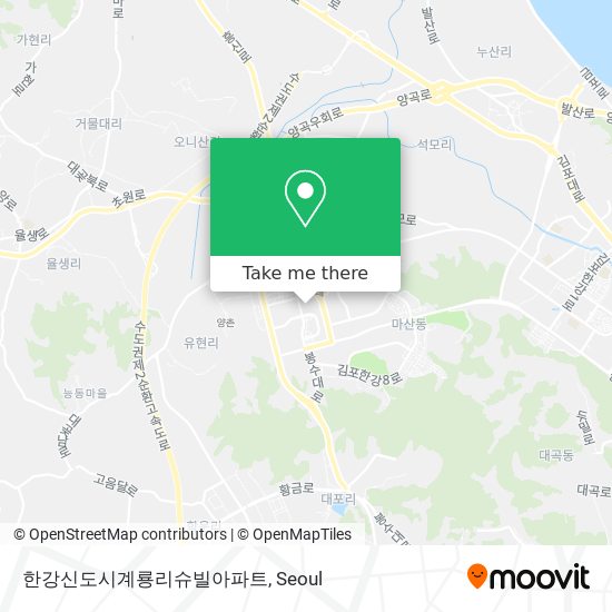 한강신도시계룡리슈빌아파트 map
