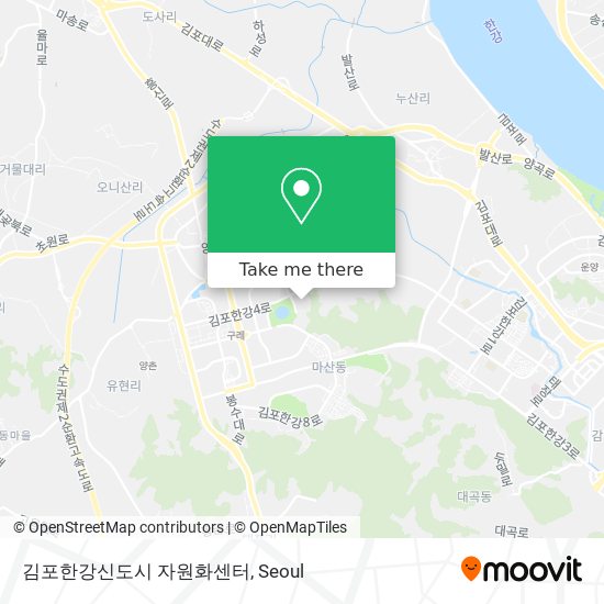 김포한강신도시 자원화센터 map