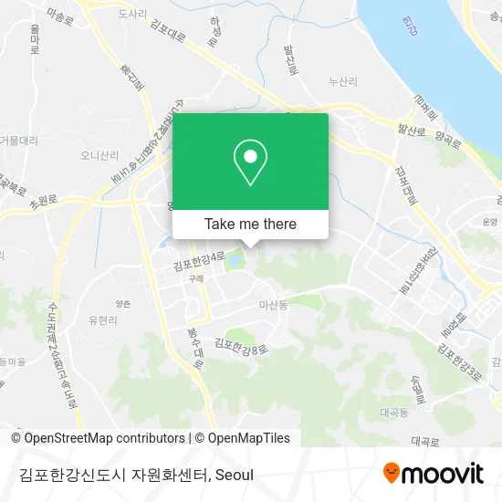 김포한강신도시 자원화센터 map