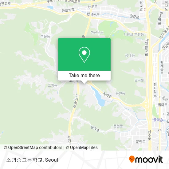 소명중고등학교 map
